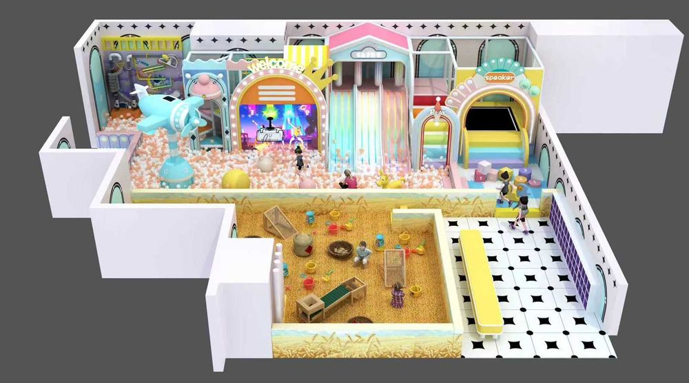 Детский лабиринт, детский игровой парк.