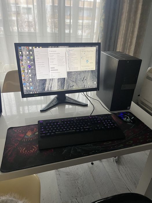 Комплект PC + Lenovo G24-10 24” FHD + клавиатура + мишка