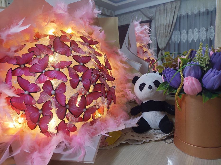 Mandarin buket Kapalakli buket Букет из бабочек Mandarin Buket