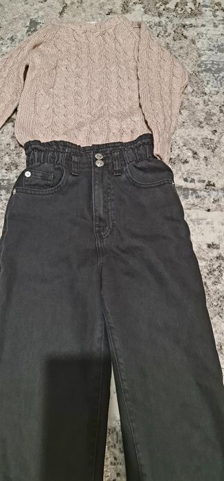 Blugi si pantaloni  fete paperbag, Mango