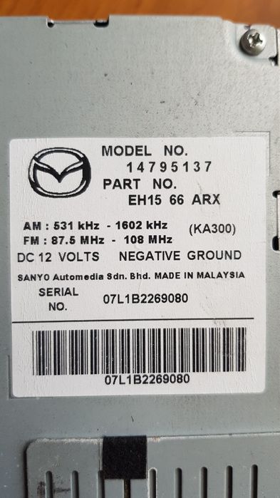 Radio CD mp3 Mazda Cx-7
