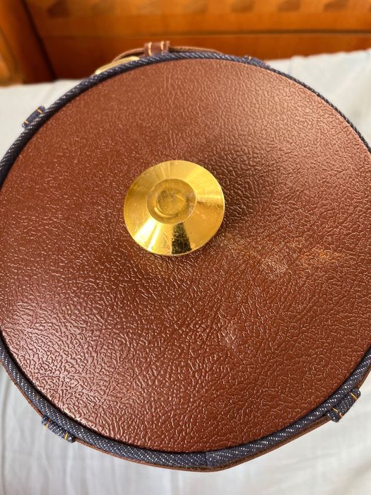 Уникална кутия за лед с дънки от 70 год , Винтидж