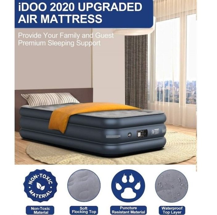 Saltea gonflabila / Saltea pneumatica electrica iDOO, Big Size, 2 pers