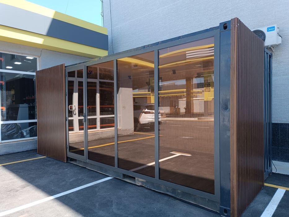 Контейнер, модуль, магазин, кафе, фастфуд