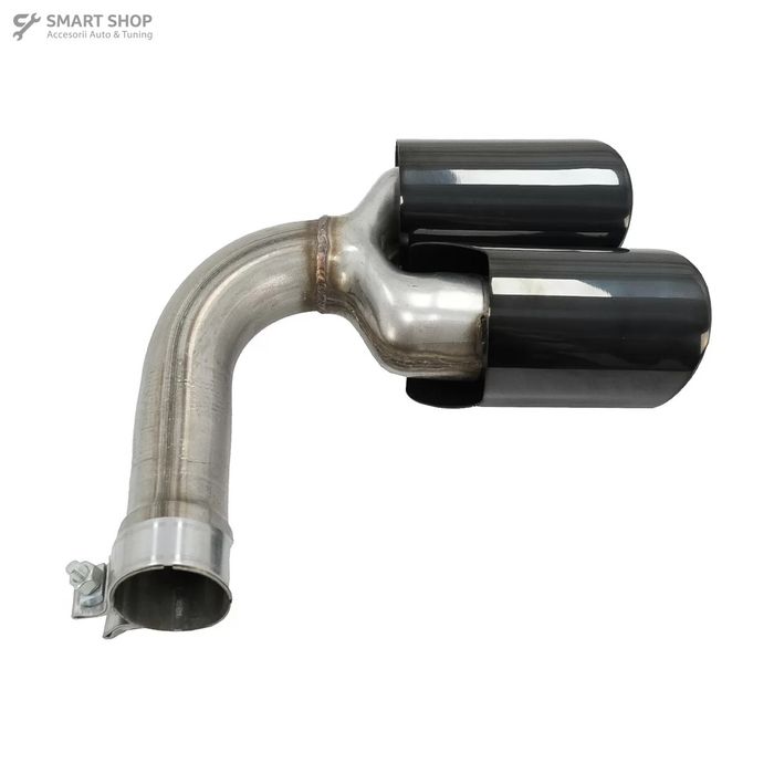 Ornamente Evacuare compatibil cu Porsche Cayenne 9Y0 SUV 3.0 (2018-up) Negru