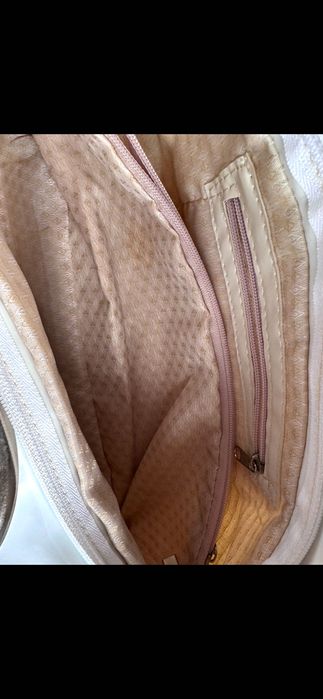 Луксозна елегантна бяла лачена чанта Уникат Стил и Красота