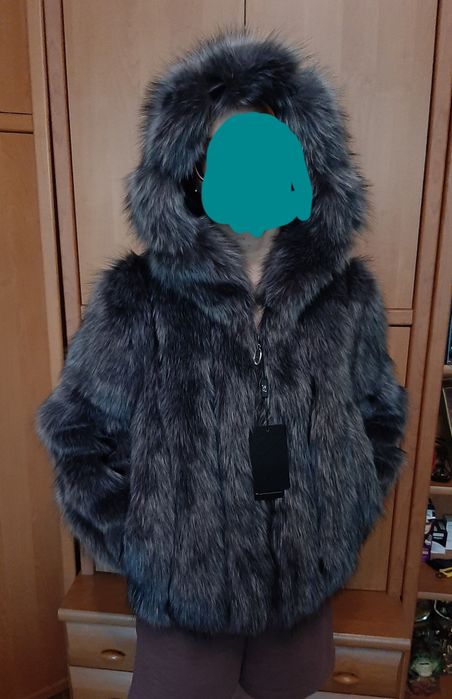 Шуба женская с капюшоном