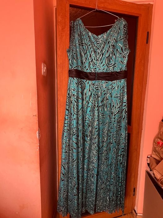 Rochie ocazie turcoaz - marime mare