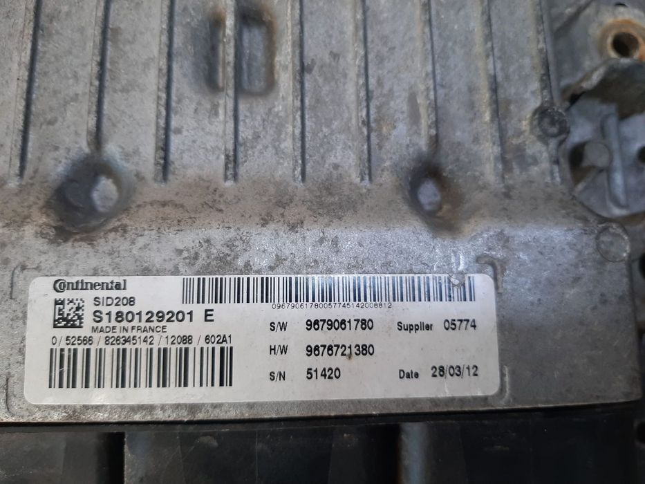 ecu calculator motor cyff 2.2 hdi citroen jumper 3  9679061780  9676721380 s18012901