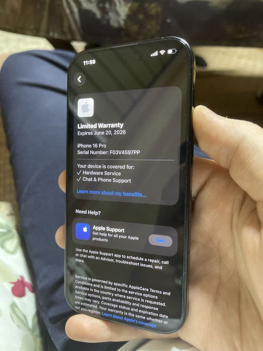 Iphone 16 pro black 100%