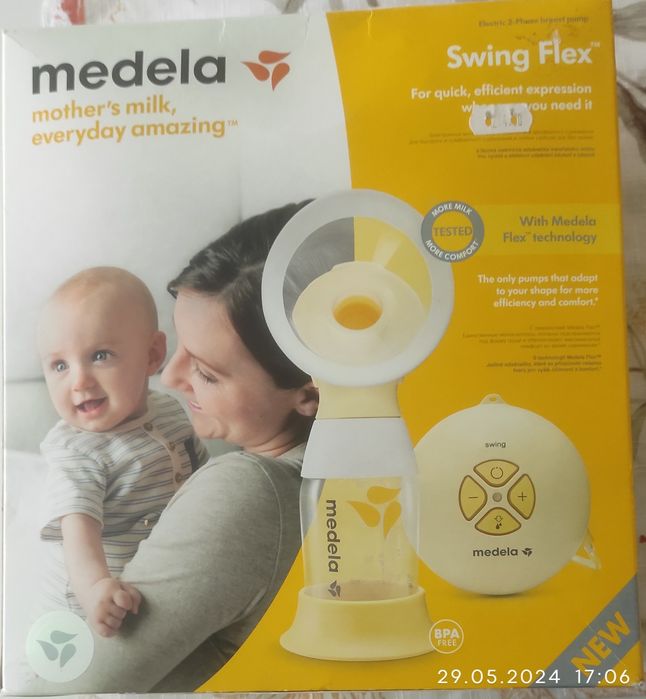 Високо качествена помпа за кърма Medela swing