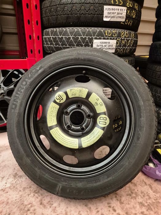 Roata REZERVA SLIM 5x108 18'' OEM Peugeot 3008 508 5008 Citroen DS NOU