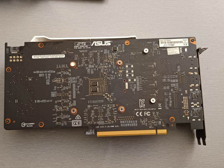 Видеокарта DUAL-GTX1060-6G asus