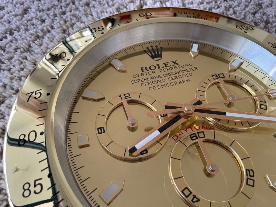 Ceas ROLEX de perete metalic 34 cm