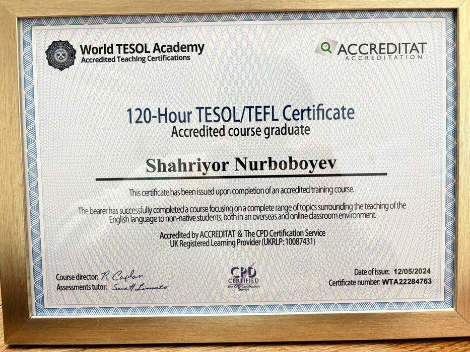 Индивидуальные уроки по Английскому языку онлайн