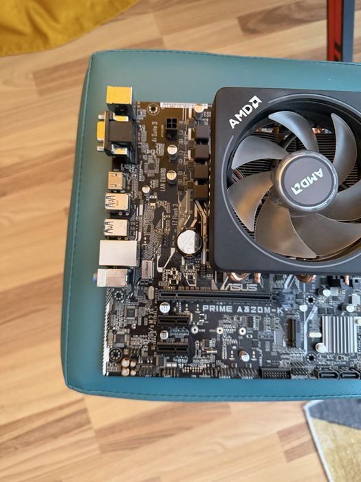 Kit Gaming AMD Ryzen 5 2600X + Placă de bază ASUS PRIME A320M-K + Cooler Wraith Prism RGB