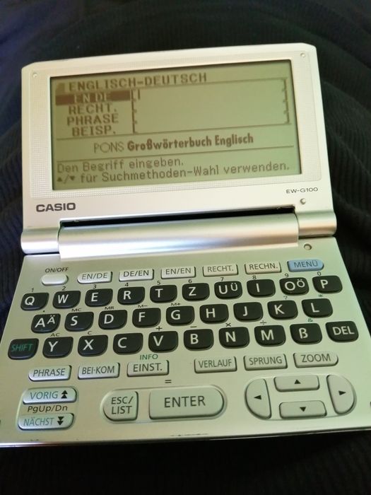 Casio Dictionar Englez German