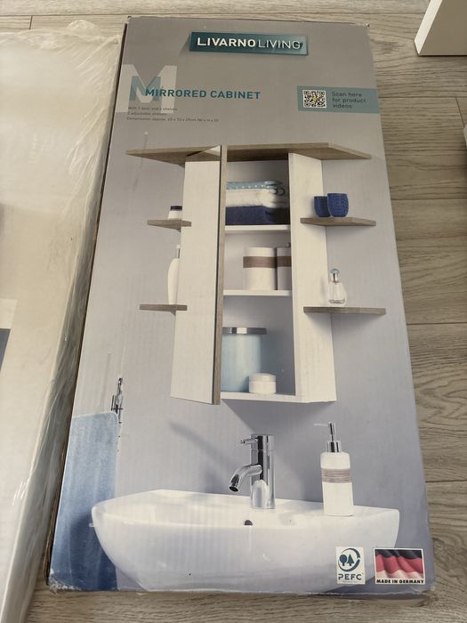 Dulap de baie LIVARNO Livergy Nou, Alb, Lemn