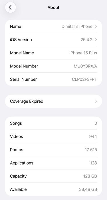 Iphone 15 Plus 128GB