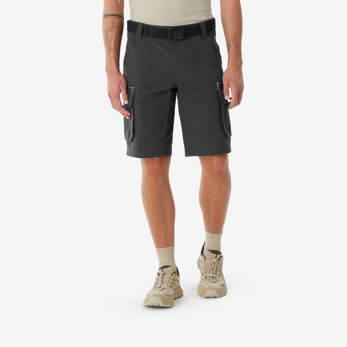Pantalon scurt drumeție Nh500 Cargo gri - produs resigilat Decathlon