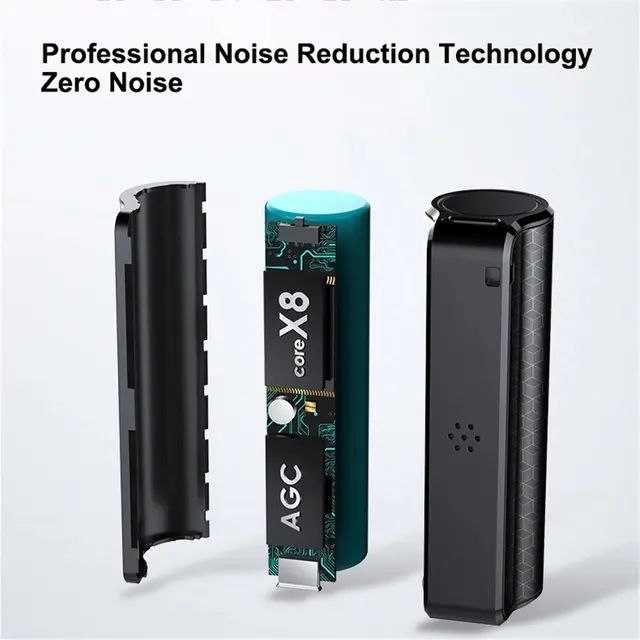 Диктофон, диктафон, 6 кунгача тўхтовсиз овоз ёзади. 16 гб ҳотирага эга