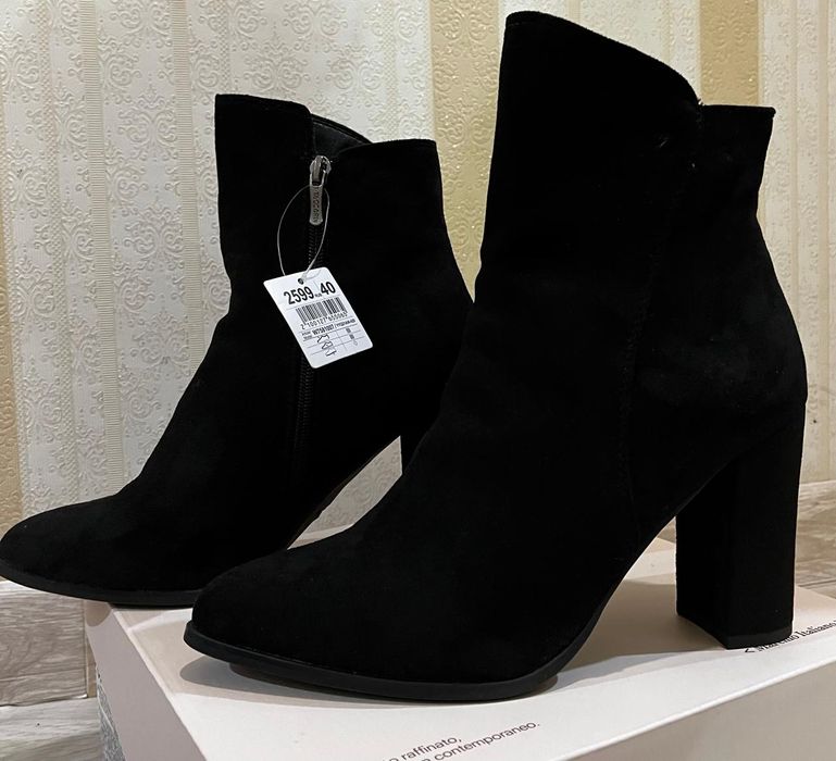 Ботильоны женские,замша.