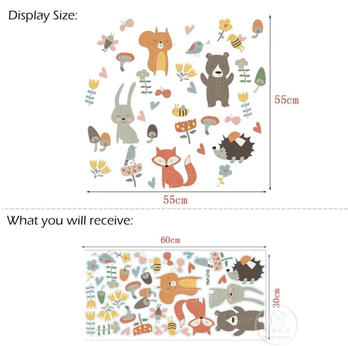 Стикери за стена, платно декор калъфка