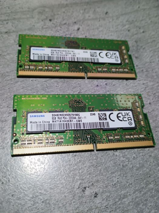 Ram laptop  16 gb ddr4  2x8  3200mhz