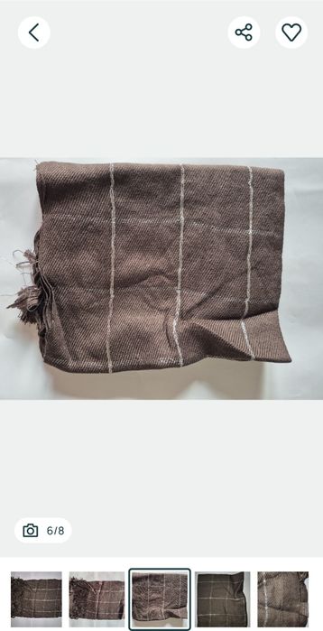 Esarfa - fular maro cu argintiu Avon