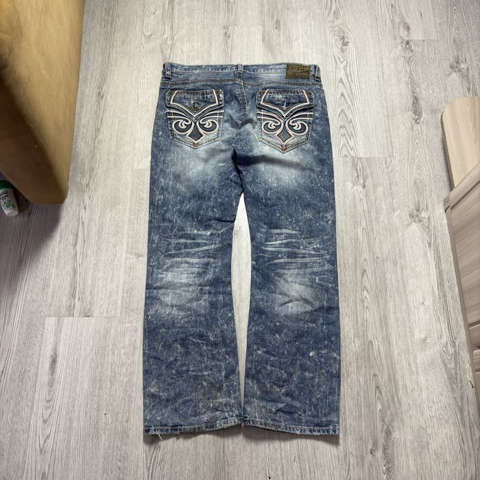 Affliction bootcut distressed jeans