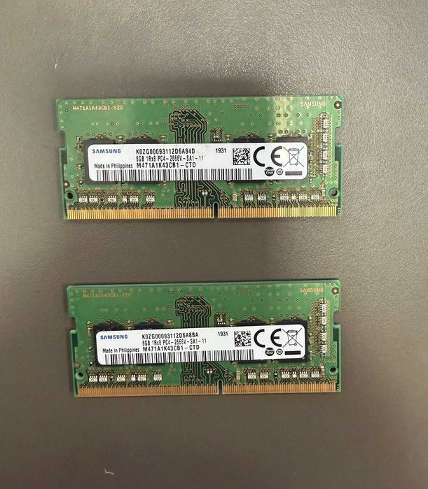16 GB DDR4 Samsung M471A1K43CB1-CTD, 2666 MHz (kit format din 2 buc. 8 GB)