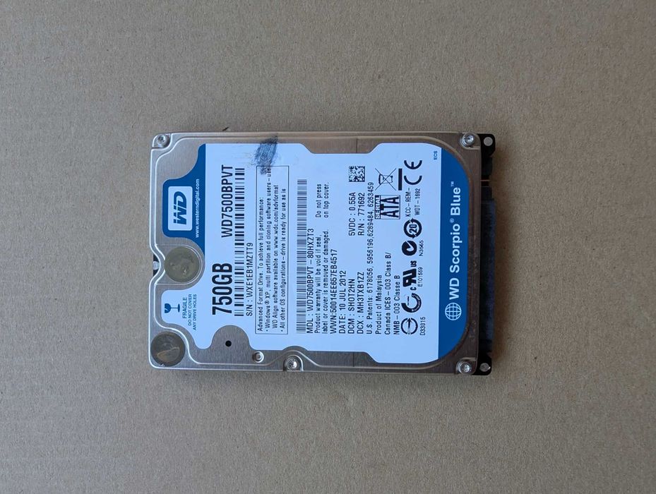 Hard disk WD Blue 2.5 inch Sata Hard 750GB