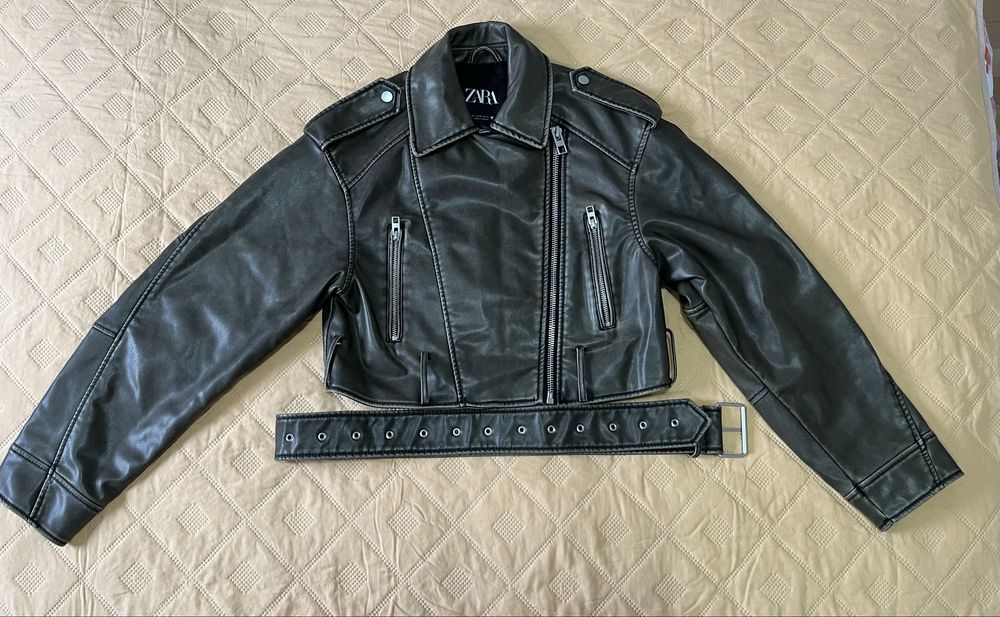 Вайръл кожено яке ZARA