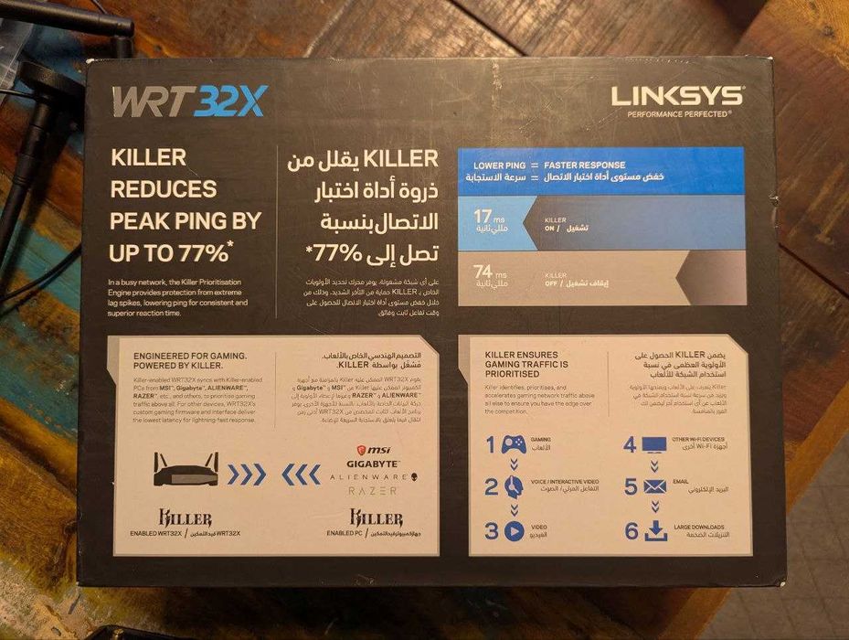 Рутер Linksys WRT32X AC3200 Dual-band Gaming Router "venom"