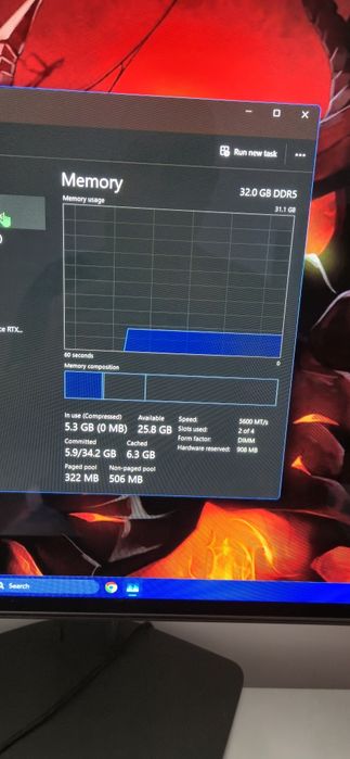 Vând pc gaming cu monitor oled +periferice  Amd ryzen 7 7800x3d