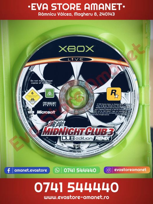 Joc Consola OG xBox / Classic xBox Midnight Club 3 DUB Edition Remix