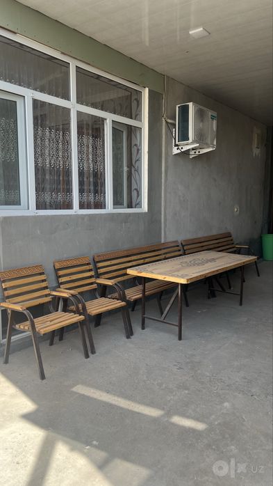 Дачный стол, скамейка б/у