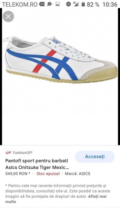 Adidasi Asics Tiger din piele bună, groasă, la super pret !