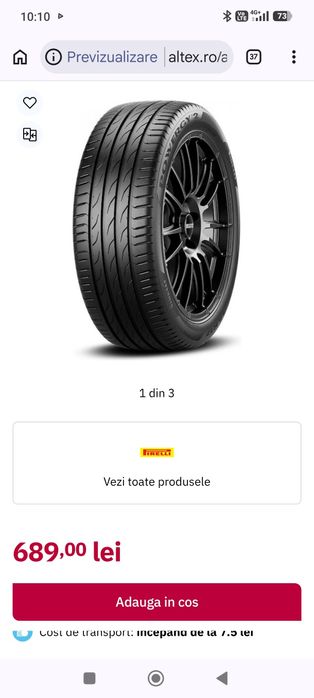 Set 4 anvelope vara Pirelli 215/65 R16 noi 2026