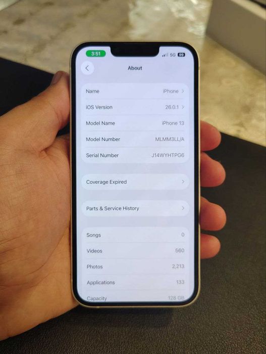 Iphone 13 - 128 GB  (Obmen YOQ)