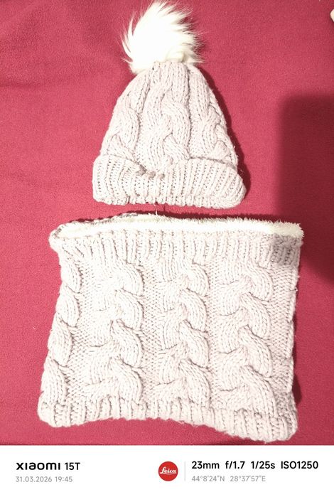Set guler +căciulă 134-176 (8-15+ani)