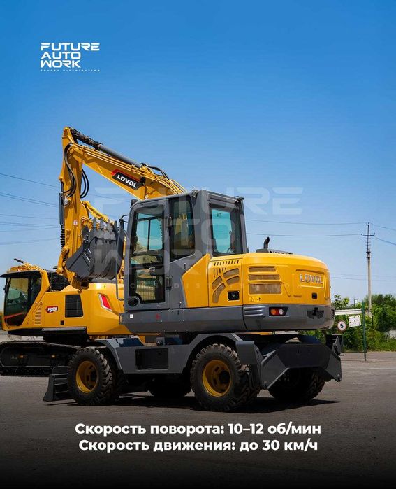 Lovol FP90W — har kun ishlash uchun mukammal g‘ildirakli ekskavator!