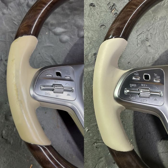 Revpsit volan piele /reconditionet piele scaun