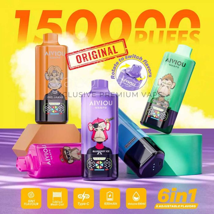 Vape Waspe Hexagon 150 .000 puffuri Promotie