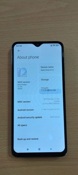 Vând Xiaomi Redmi Note 8 Pro