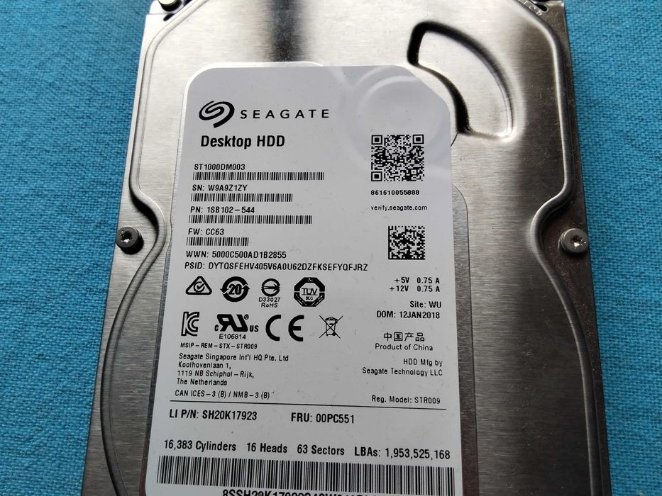 1 TB HARD DISK за настолен компютър - перфектен