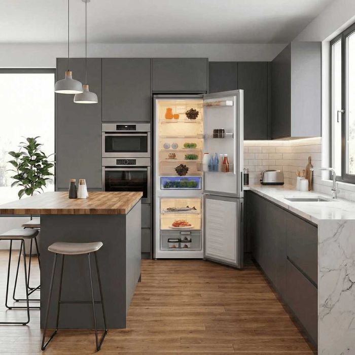 Нов инверторен хладилник с фризер Arctic AK60406E40NFMT, 362 л