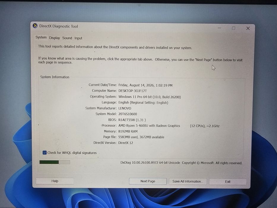 Lenovo Thinkpad E14 Gen 2