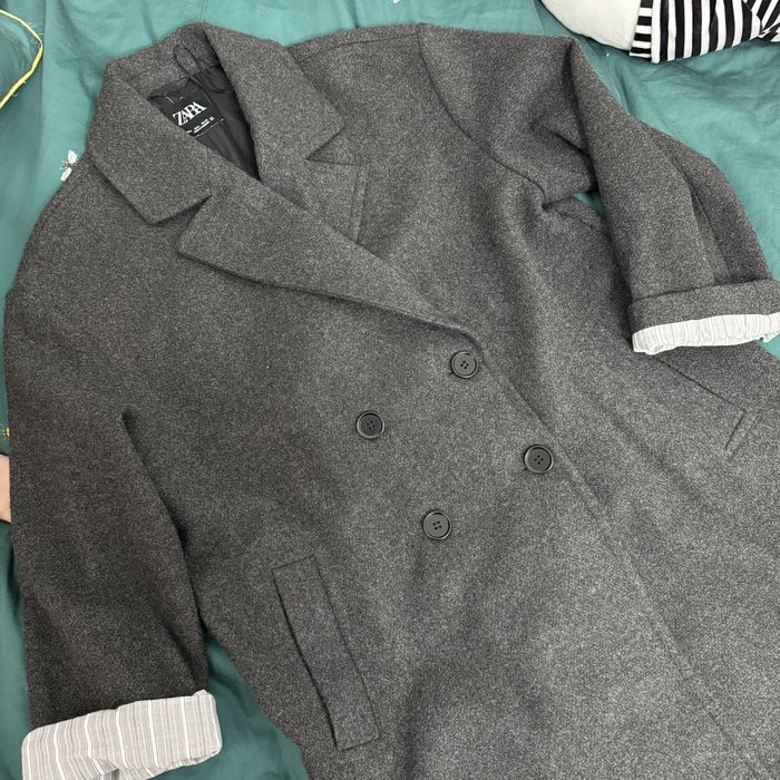 двубортное пальто ZARA