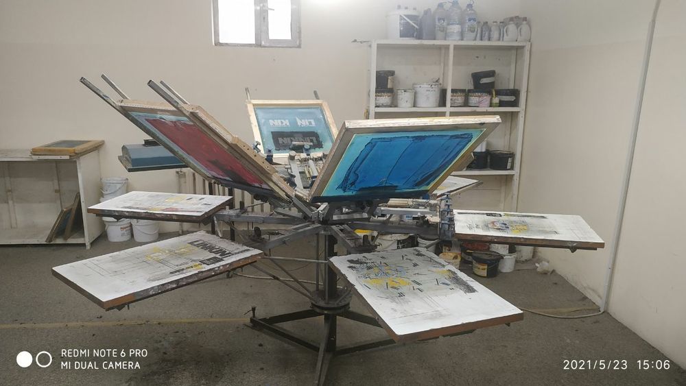 Шелкография. Печать карусель  6